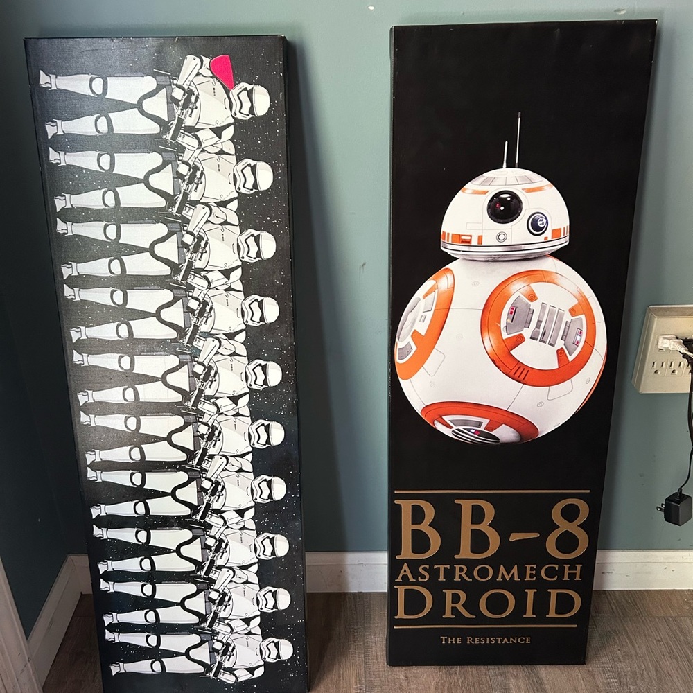 Star Wars BB-8 and Stormtrooper Canvas Art
